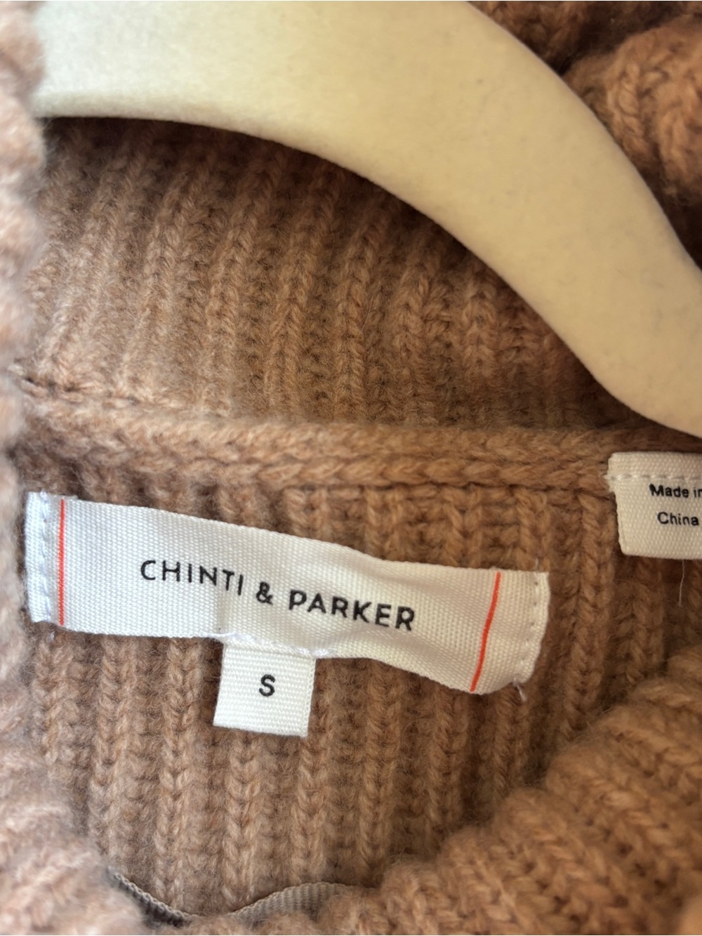 Chinti & Parker Carmel ribbed wool turtleneck sweater Small - Picture 3 of 7